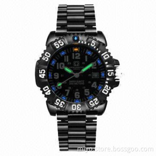 Tritium Watch with Swiss Ronda Movement, Unique and Novelty Tritium Gas Apply to Watch, OEM and ODM